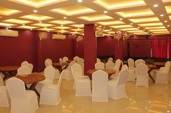 Spacious and decorated auditorium hall for events