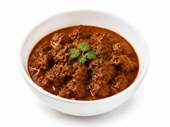 Beef Masala thick aromatic slow cooked beef gravy