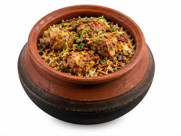 Chatti Choru Non Veg rustic earthen pot meat curries rice