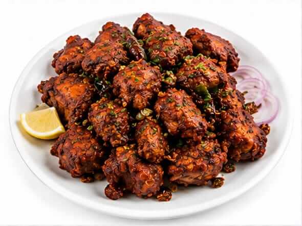 Chicken 65 spicy deep fried South Indian chicken