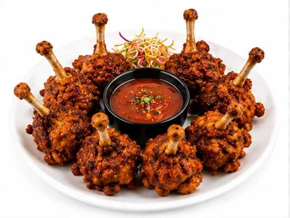 Chicken Lollipop crispy frenched winglets szechwan