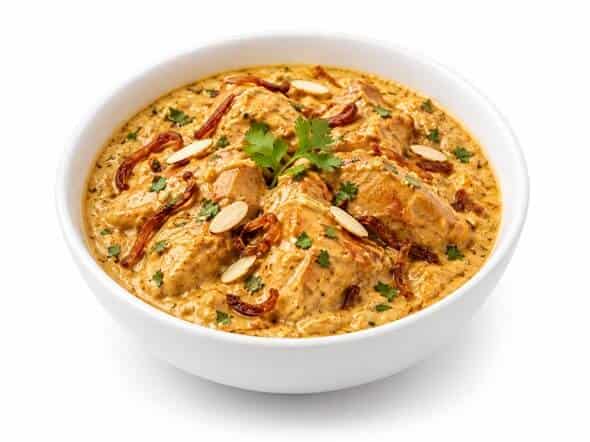 Chicken Mughlai rich creamy mildly spiced Mughal curry