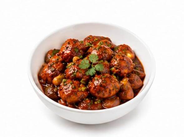 Chilli Chicken Manchurian sweet spicy tangy fusion