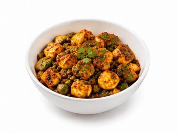 Chilli Paneer Dry wok tossed spicy cottage cheese