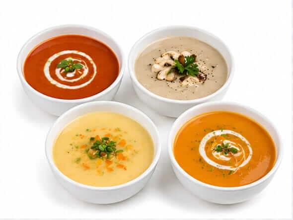 Cream Soup rich velvety tomato mushroom veg chicken