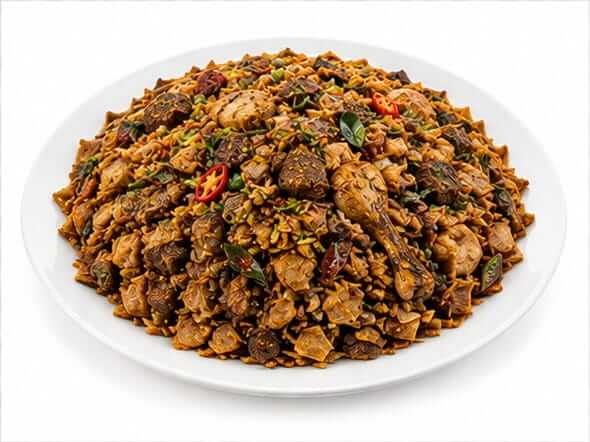 Kothu Porotta Beef quintessential street food shredded bread