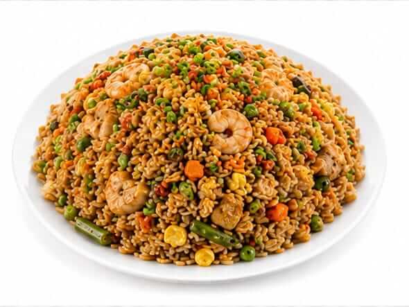 Mixed Fried Rice ultimate combination chicken eggs prawns