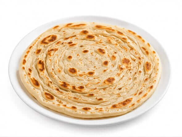 Kerala Porotta flaky layered flatbread South Indian