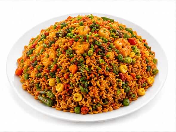 Schezwan Veg Fried Rice spicy red pepper wok fresh vegetables