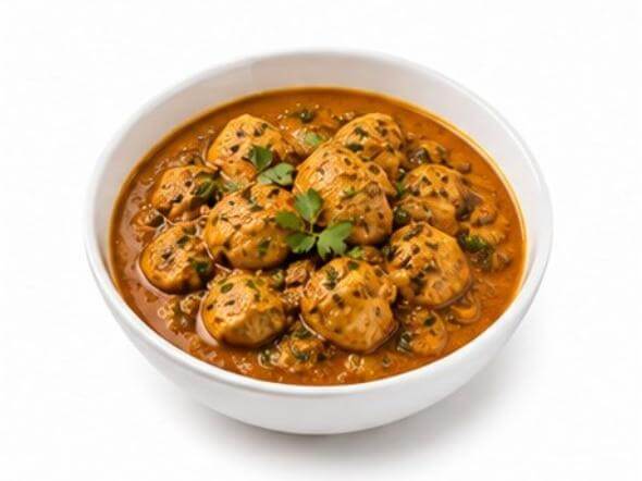 Varutharacha Chicken Curry roasted coconut slow cooked