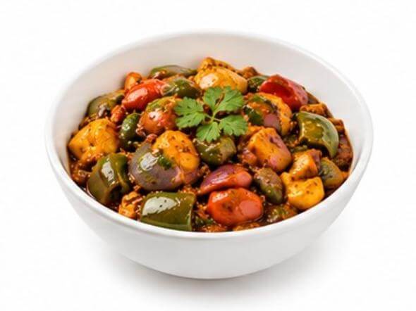 Veg Kadai mixed seasonal vegetable traditional wok curry