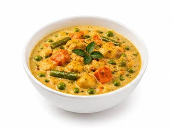 Veg Kuruma mild coconut vegetable stew South Indian