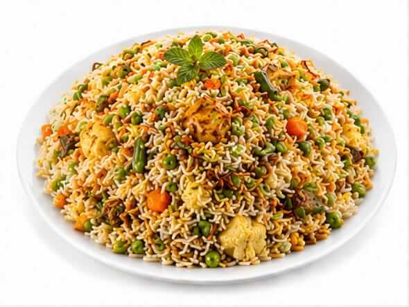 Vegetable Biriyani colorful medley fresh garden vegetables